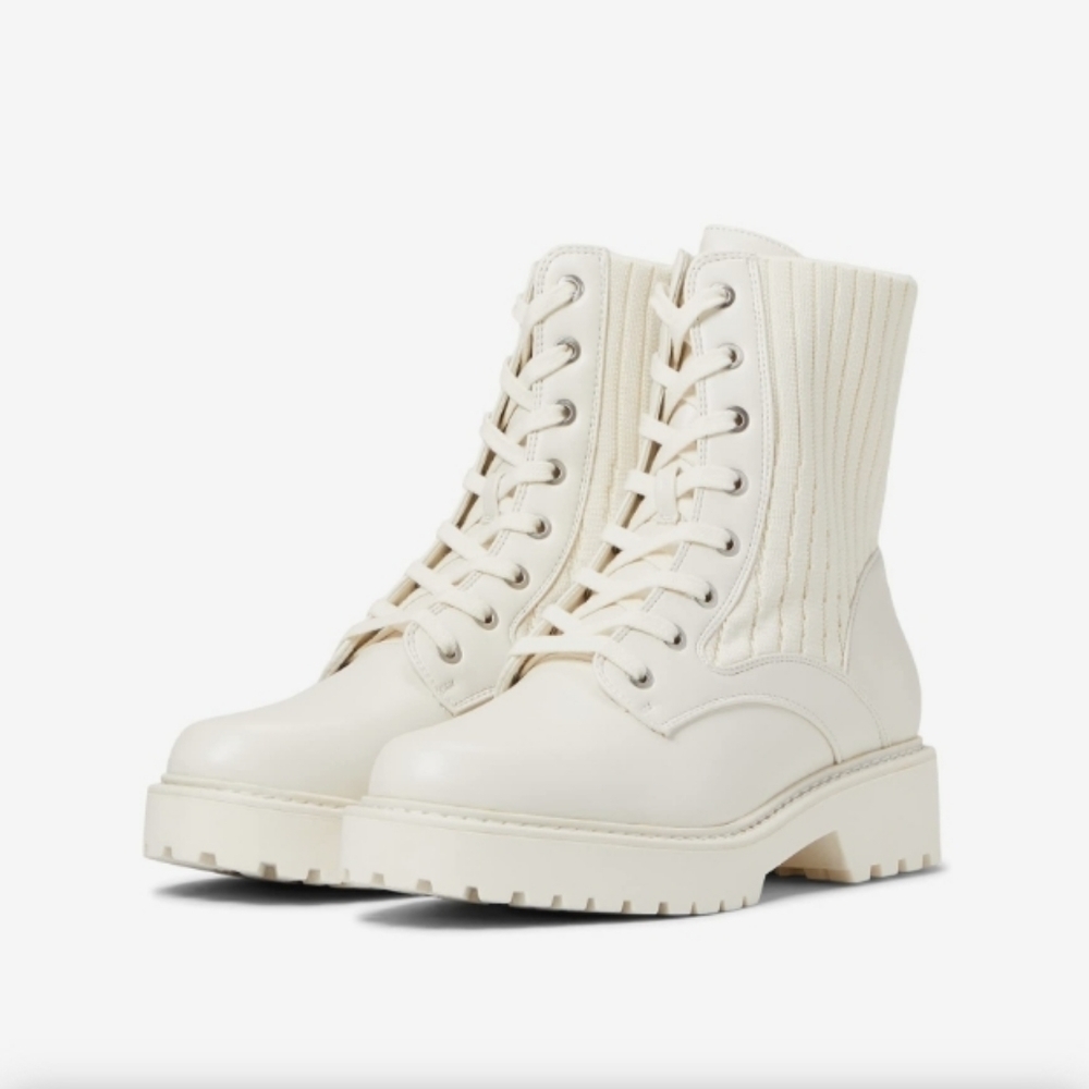 Calvin Klein Samica Combat Boots Sz-10